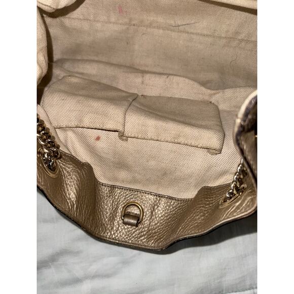 Gucci Soho Shoulder Bag Gold Metallic - Picture 7 of 11